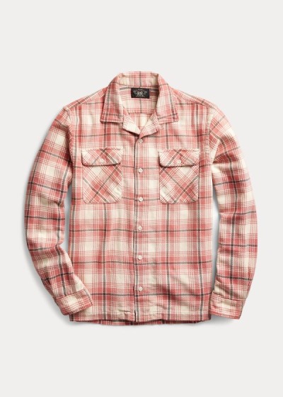 Ralph Lauren Plaid Twill Camp Skjorter Herre Danmark (GZFKV0981)